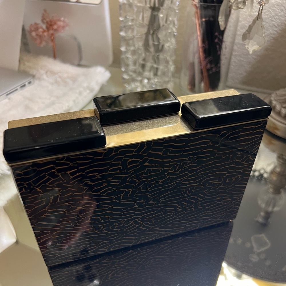 Bronze Acrylic clutch